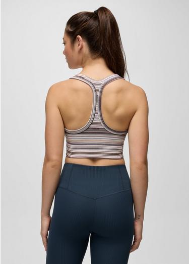 Heavana Racerback Bralette, Color: Almond Microstripe, image 16