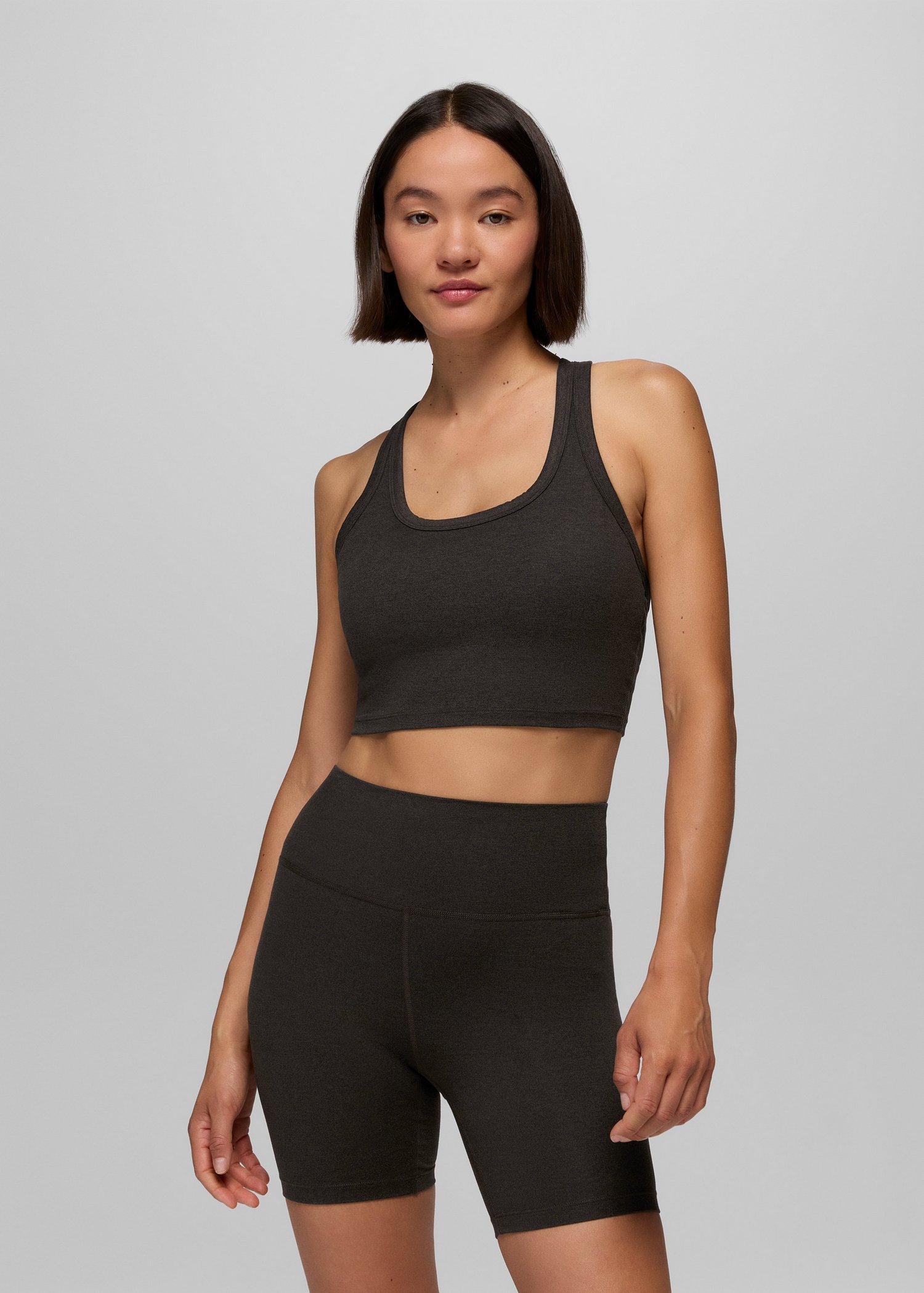 Womens prAna Heavana™ Racerback Bralette - Nori Heather
