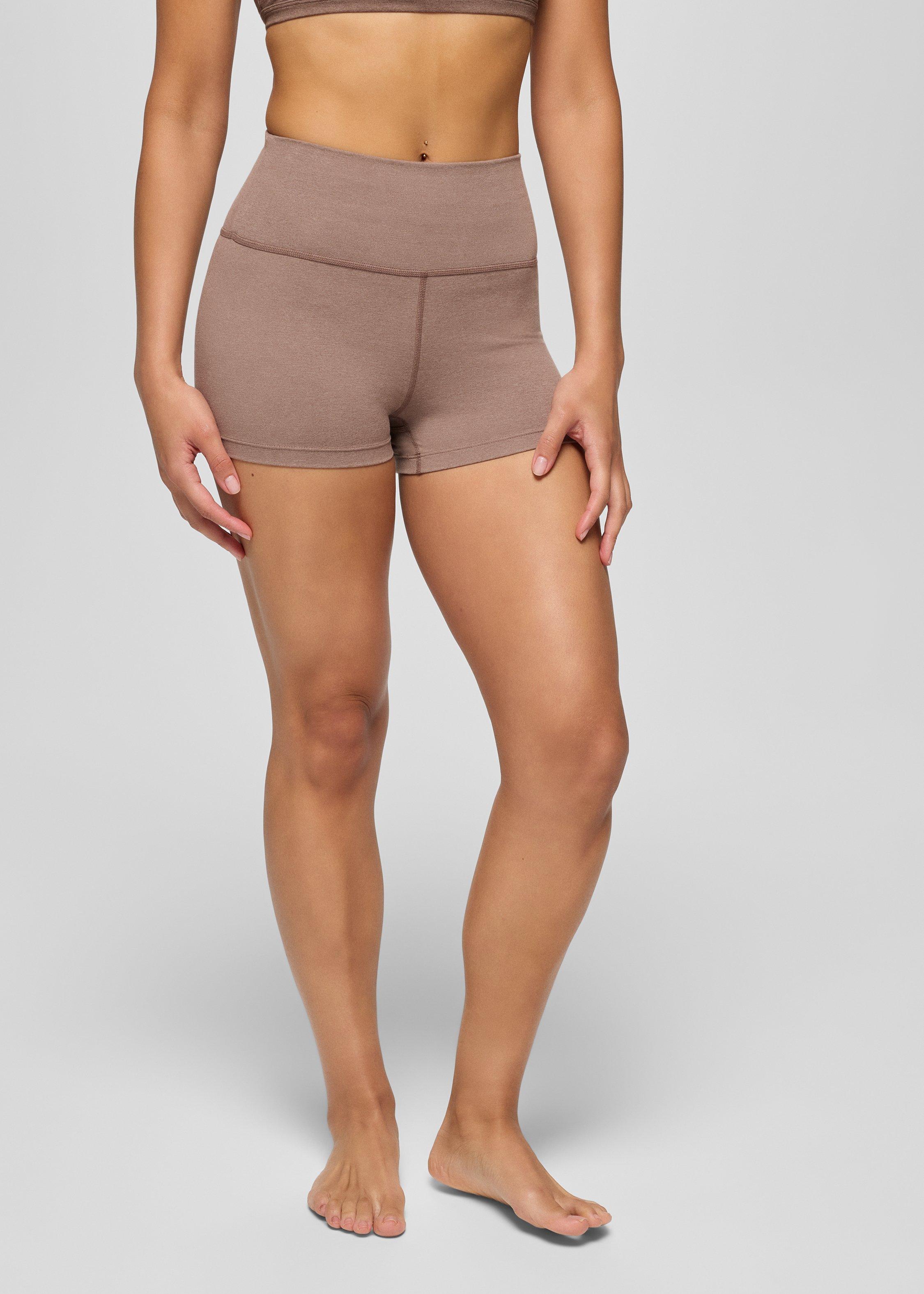 Womens prAna Heavana&trade; 2.5" Short - Carob Heather