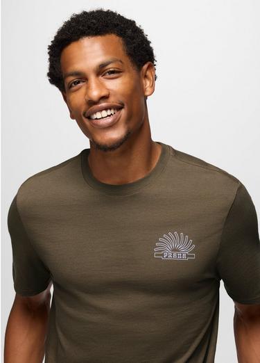 prAna Lands Beginning Graphic Tee, Color: Mud, image 8