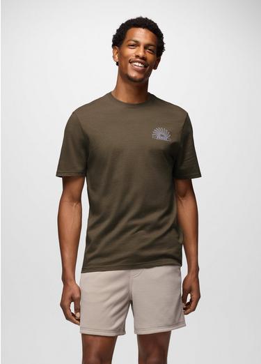 prAna Lands Beginning Graphic Tee, Color: Mud, image 5