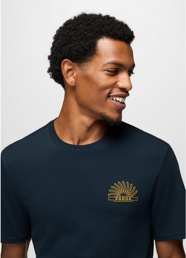 prAna Lands Beginning Short Sleeve Tee, Color: Stormy Night, image 3