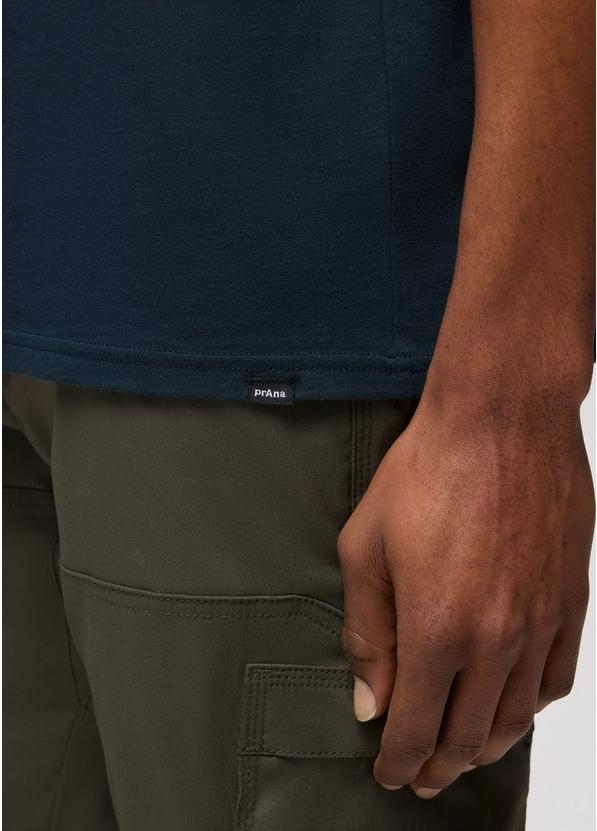prAna Lands Beginning Short Sleeve Tee, Color: Stormy Night, image 4