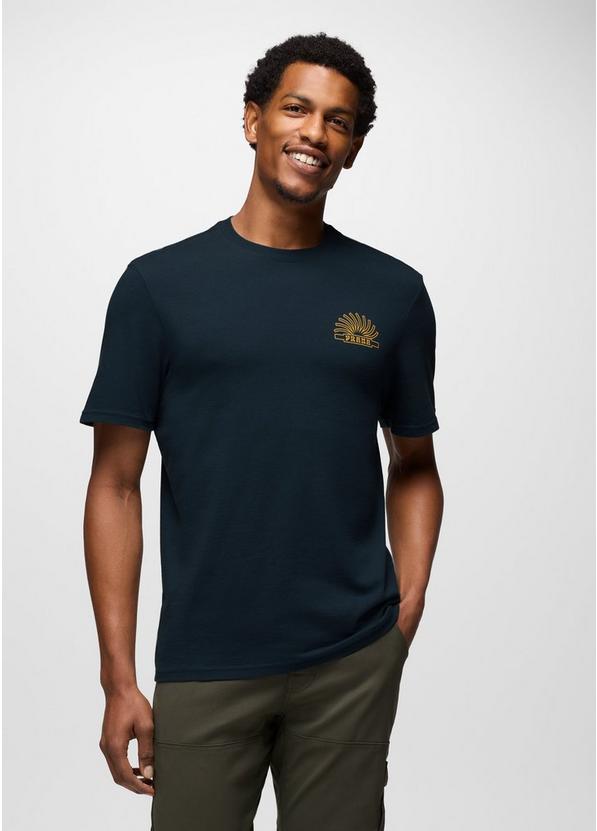 prAna Lands Beginning Short Sleeve Tee, Color: Stormy Night, image 1