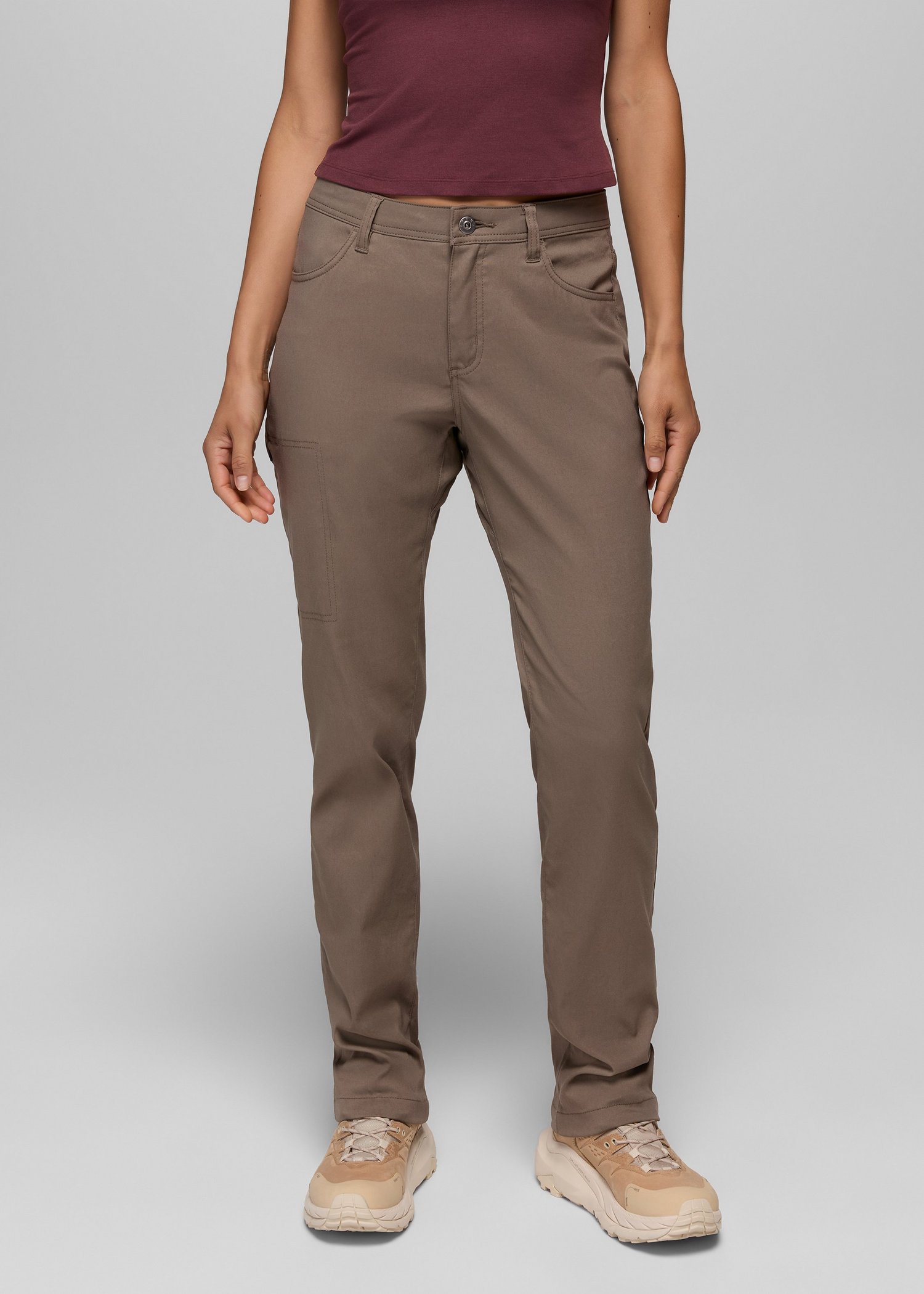 Womens prAna Stretch Zion™ Halle Pant - Mud