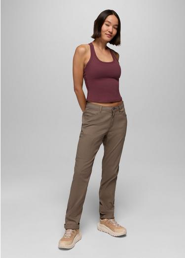 Stretch Zion Halle Mid Rise Straight Pant, Color: Mud, image 7