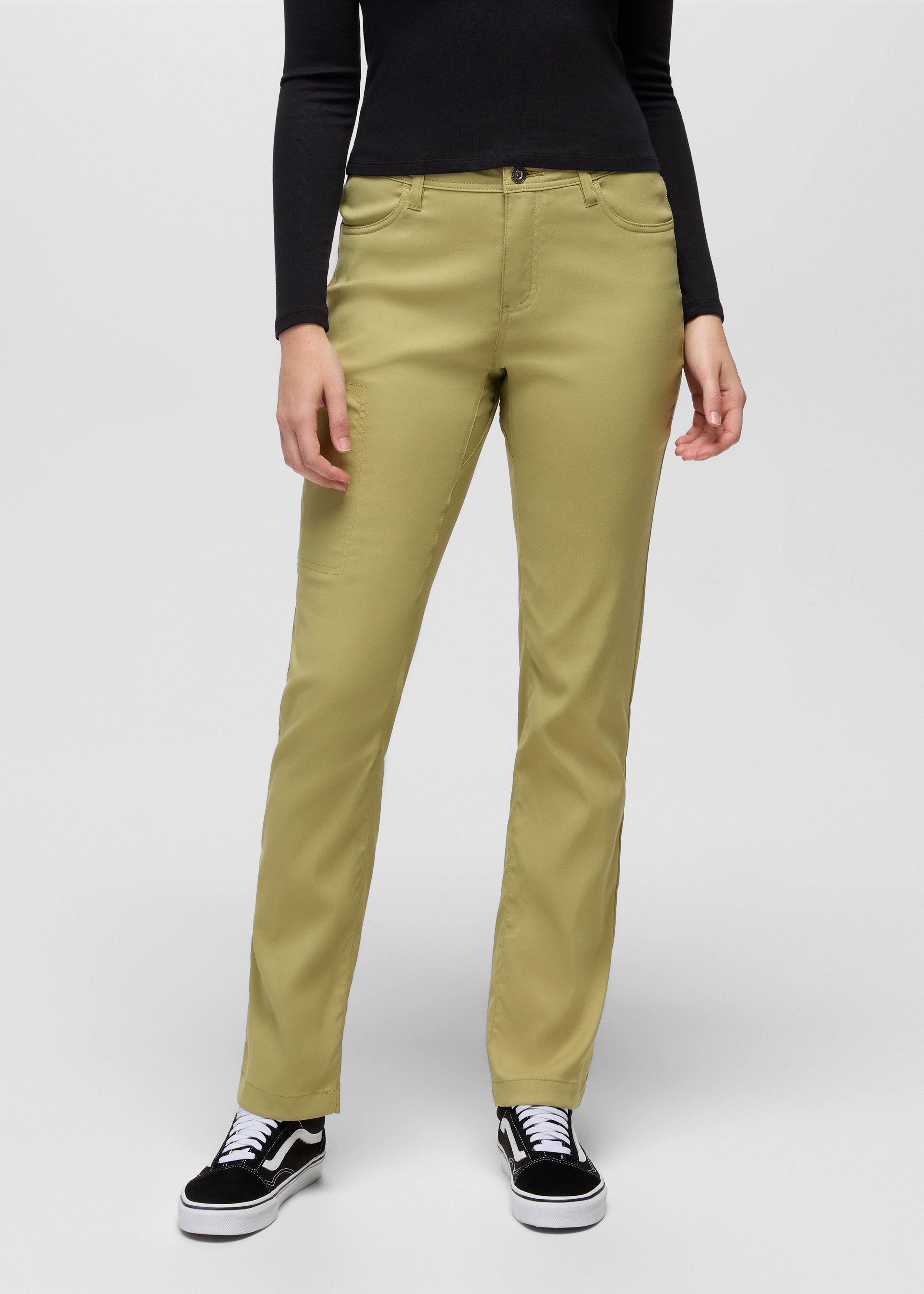 Womens prAna Stretch Zion Halle Mid Rise Straight Pant - Olympia