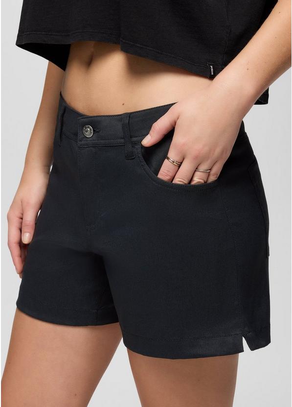 Stretch Zion Halle Short, Color: Black, image 8