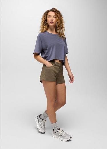 Stretch Zion Halle Short, Color: Mud, image 3
