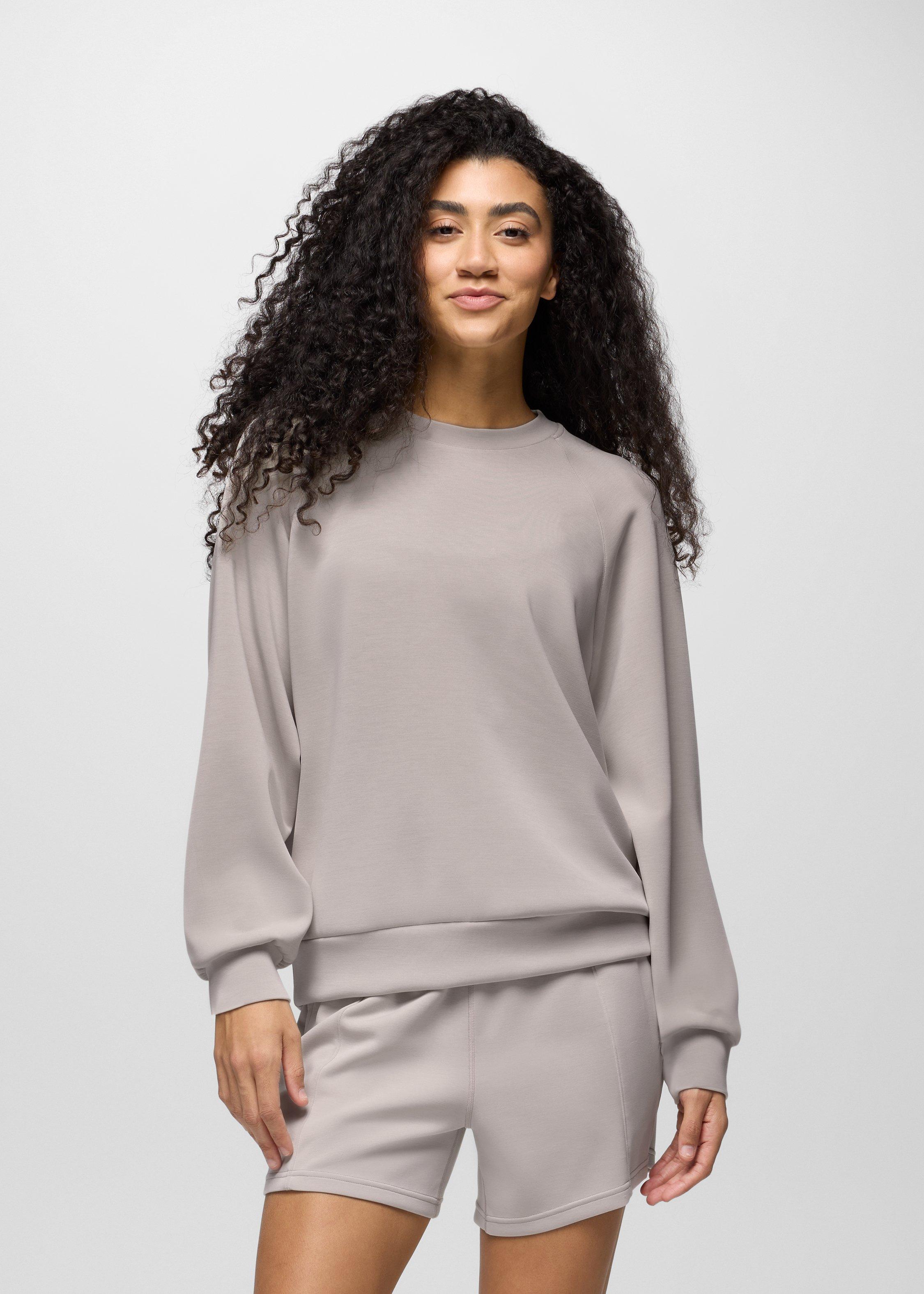 Womens prAna Shea Soft Crewneck - Almond
