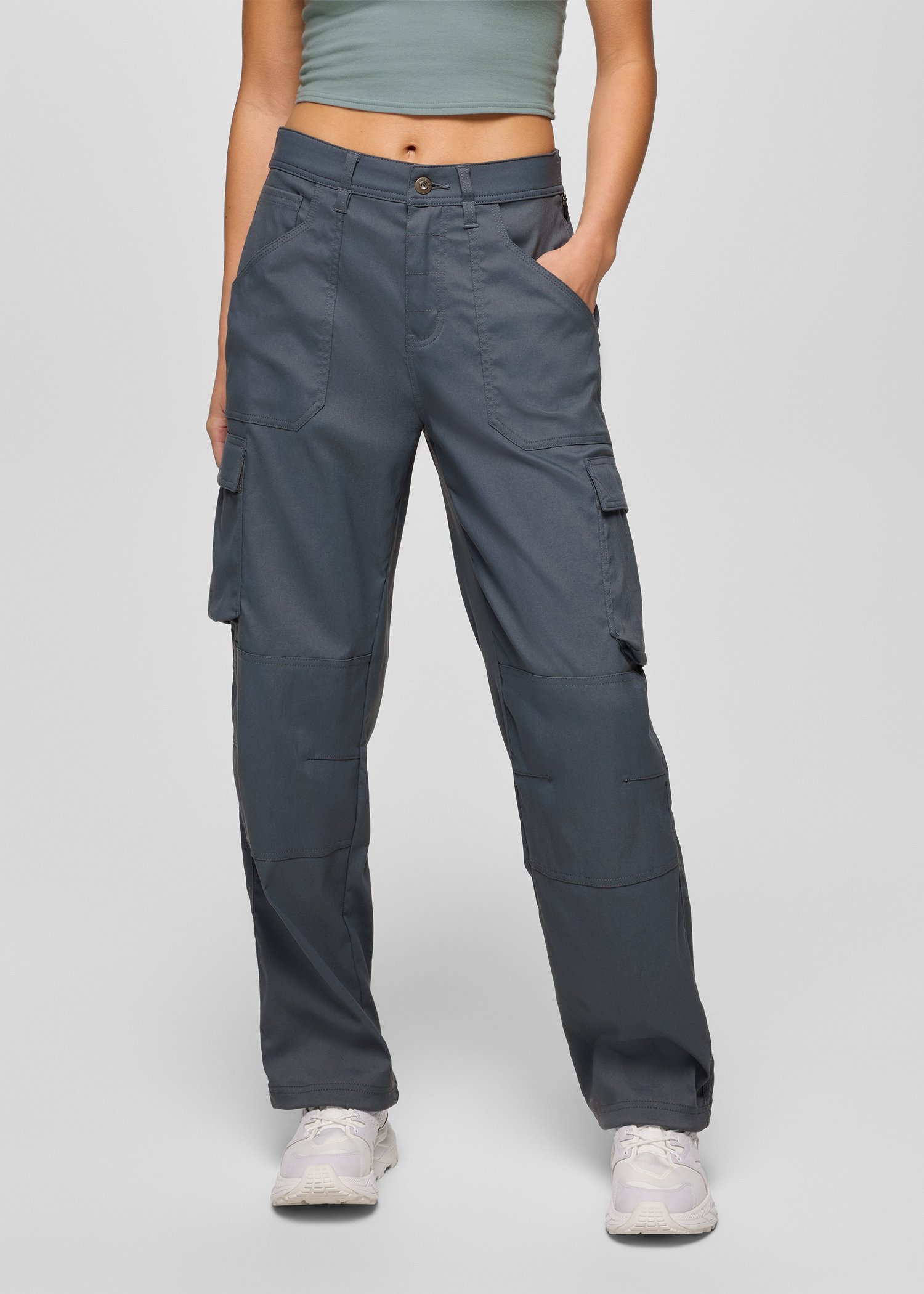 Womens prAna Stretch Zion™ Cargo Pant - Thundercloud