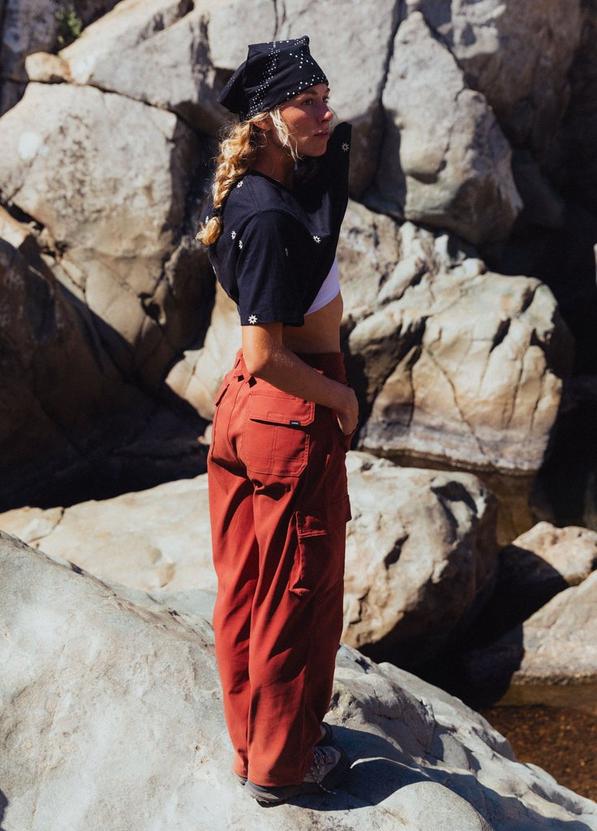 Stretch Zion High Rise Cargo Pant, Color: Red Ochre, image 9