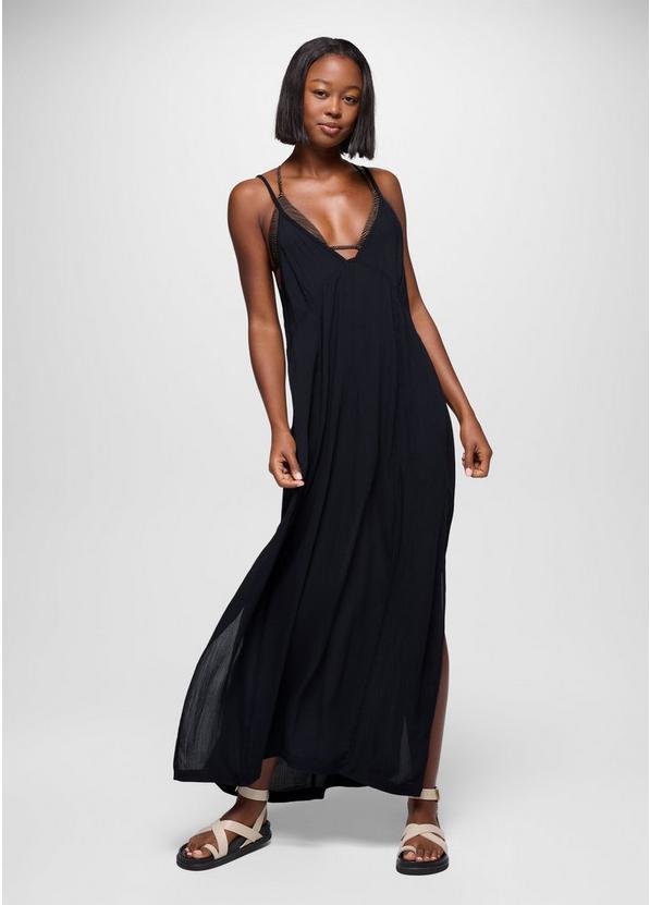 Fernie V-Neck Maxi Dress, Color: Black, image 5