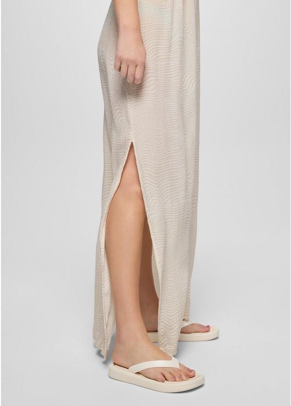 Fernie V-Neck Maxi Dress, Color: Soft White Wavee, image 4