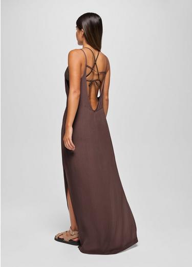 Fernie V-Neck Maxi Dress, Color: Carob, image 2