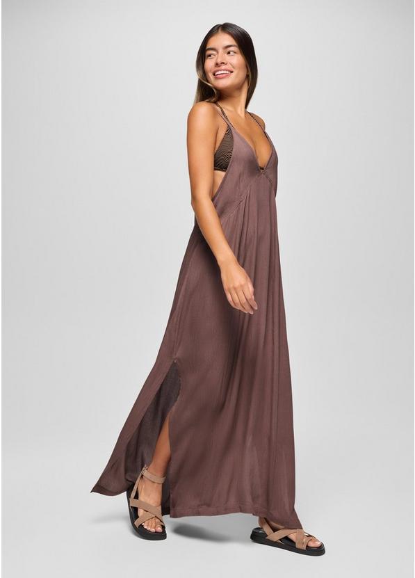 Fernie V-Neck Maxi Dress, Color: Carob, image 7