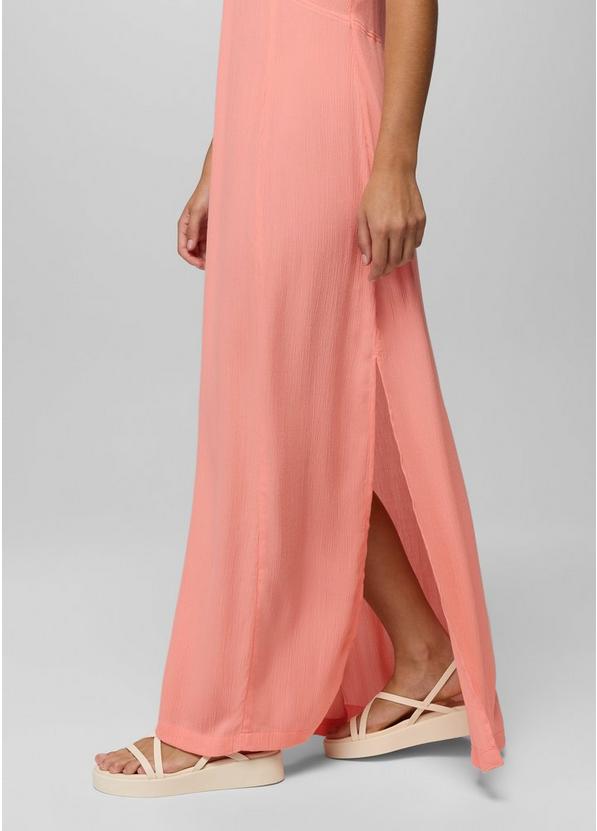 Fernie V-Neck Maxi Dress, Color: Soft Guava, image 3