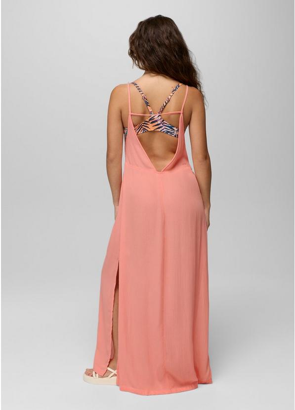 Fernie V-Neck Maxi Dress, Color: Soft Guava, image 2