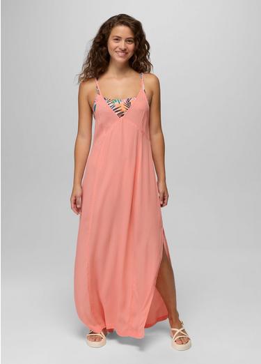 Fernie V-Neck Maxi Dress, Color: Soft Guava, image 5