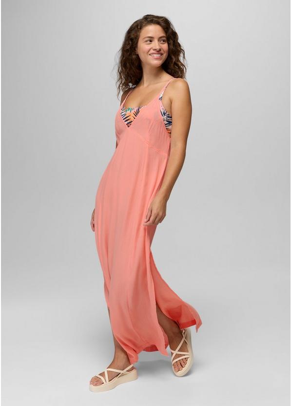 Fernie V-Neck Maxi Dress, Color: Soft Guava, image 5