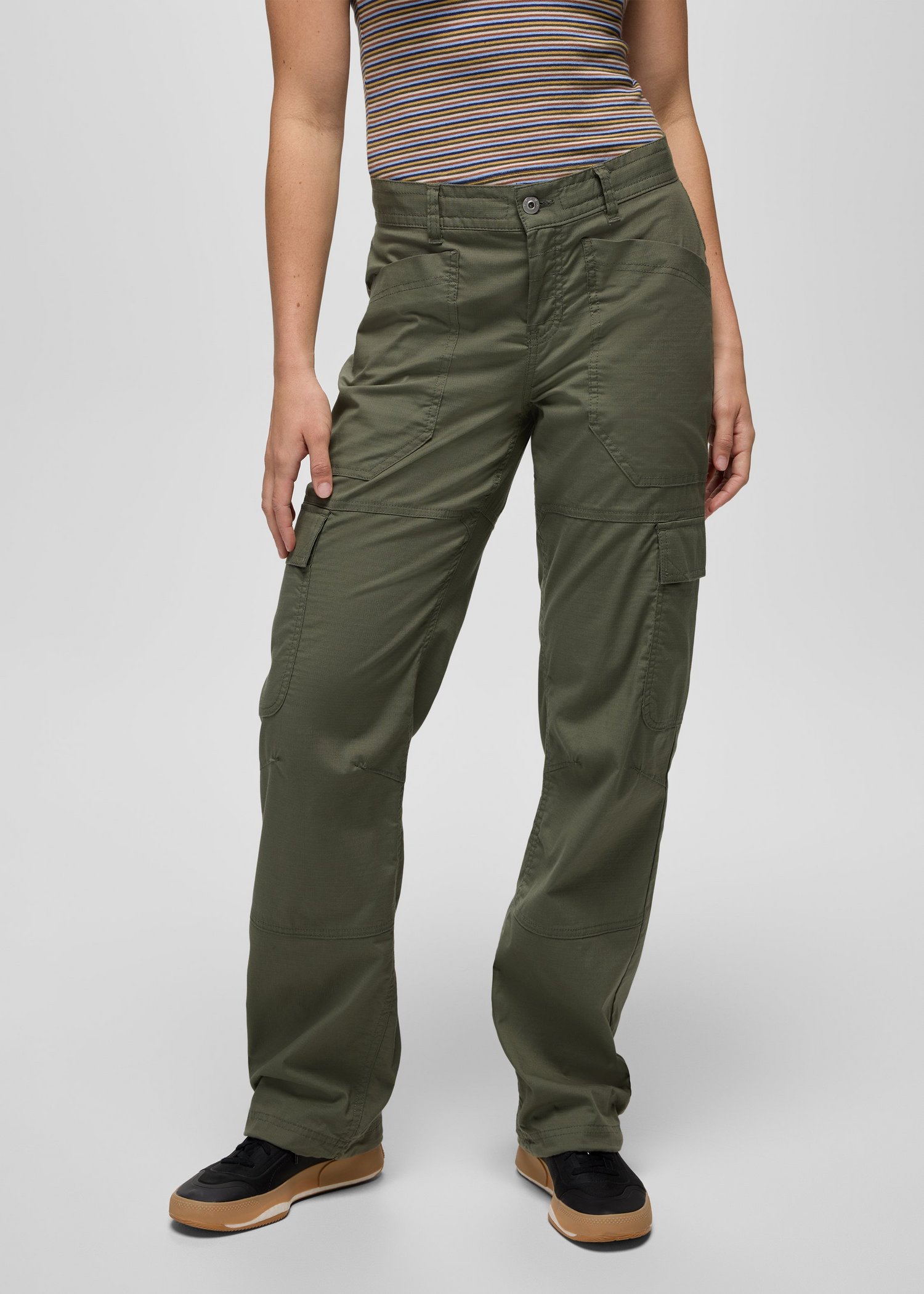 Womens prAna Palisades Ripstop Utility Pant - Rye Green
