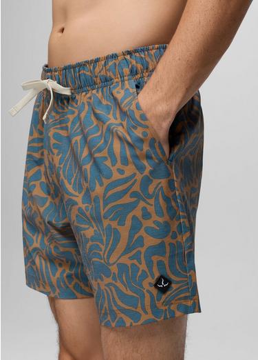 Metric E-Waist Swim Short, Color: Tumeric Seaweed, image 1