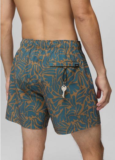 Metric E-Waist Swim Short, Color: Tumeric Seaweed, image 2
