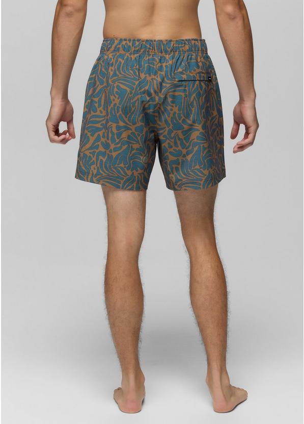 Metric E-Waist Swim Short, Color: Tumeric Seaweed, image 3
