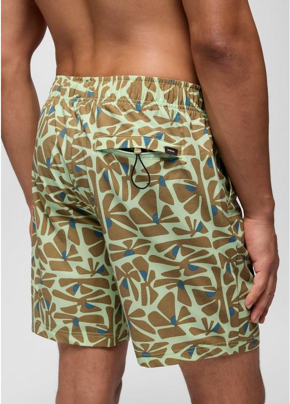Metric E-Waist Swim Short, Color: Bio Mint Retro Bloom, image 3