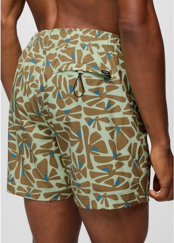 Metric E-Waist Swim Short, Color: Bio Mint Retro Bloom, image 4