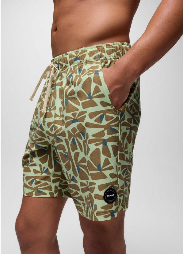 Metric E-Waist Swim Short, Color: Bio Mint Retro Bloom, image 8