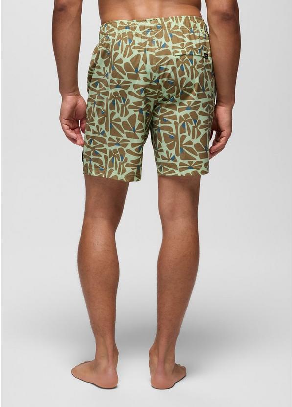 Metric E-Waist Swim Short, Color: Bio Mint Retro Bloom, image 2