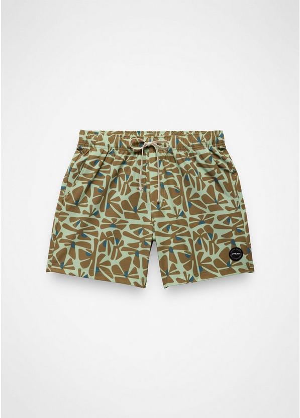 Metric E-Waist Swim Short, Color: Bio Mint Retro Bloom, image 9