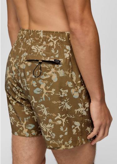 Metric E-Waist Swim Short, Color: Retro Olive Digibloom, image 4