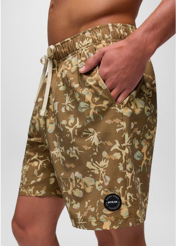 Metric E-Waist Swim Short, Color: Retro Olive Digibloom, image 8