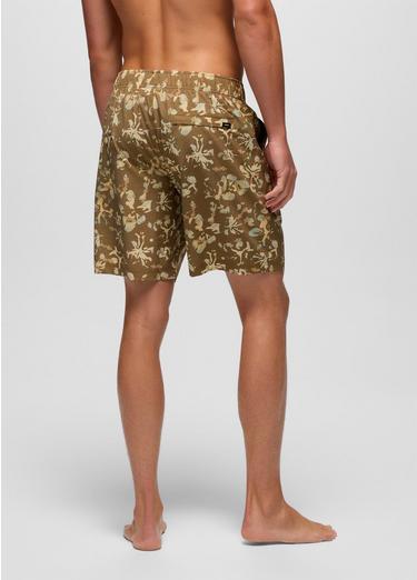 Metric E-Waist Swim Short, Color: Retro Olive Digibloom, image 2