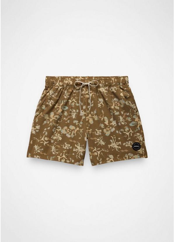 Metric E-Waist Swim Short, Color: Retro Olive Digibloom, image 9
