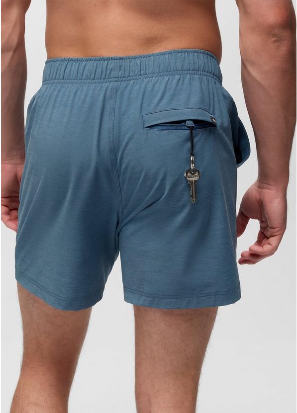 Metric E-Waist Swim Short, Color: Bluff Blue, image 2
