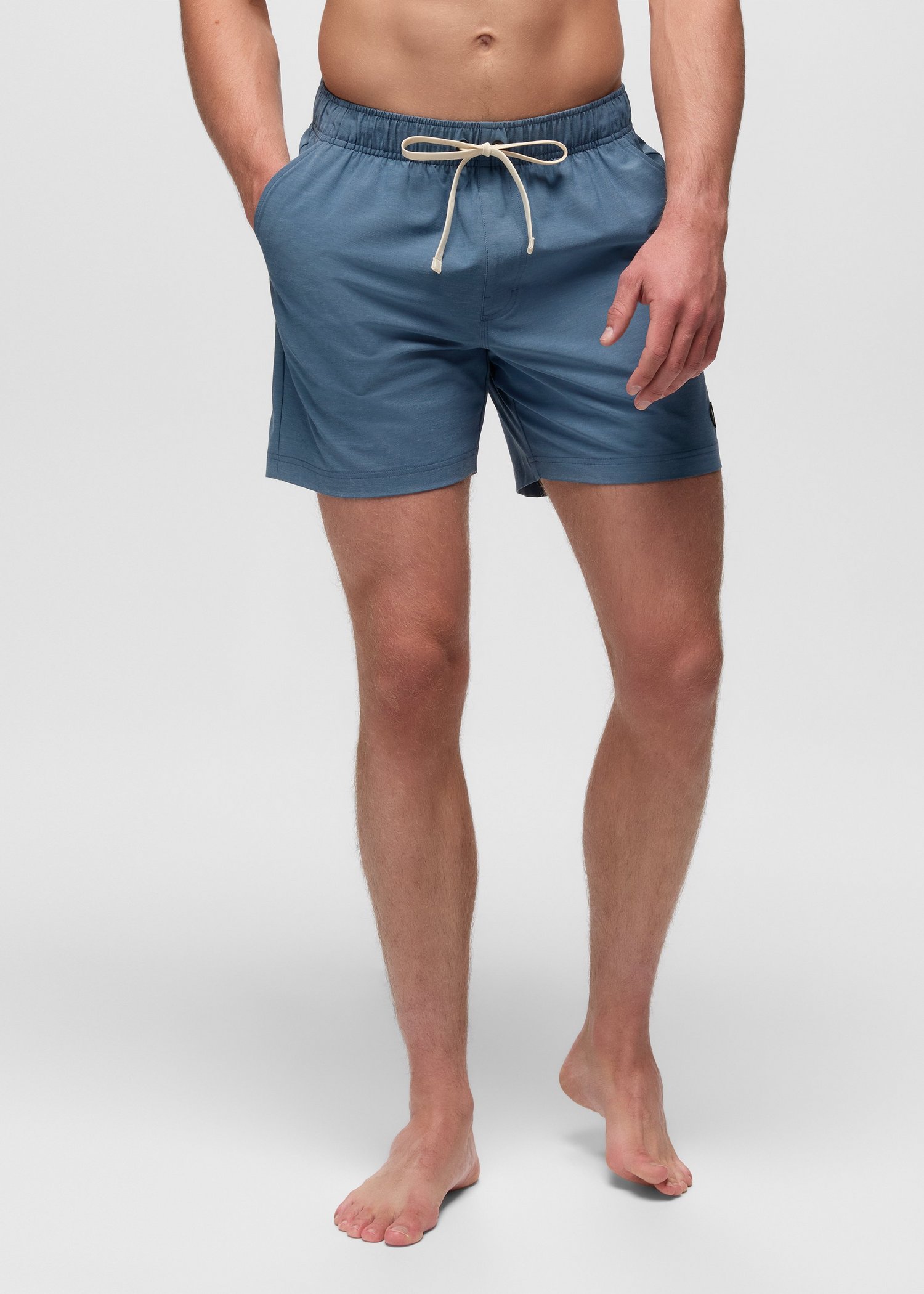 Mens prAna Metric E-Waist Swim Short - Bluff Blue