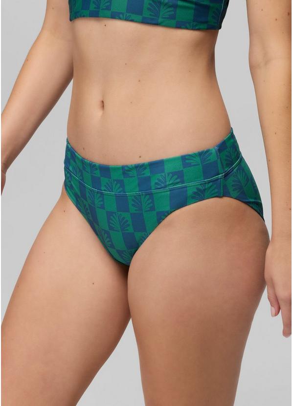 Summer Wave Swim Bottom, Color: Bluff Blue Checker, image 2