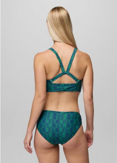 Summer Wave Swim Bottom, Color: Bluff Blue Checker, image 8