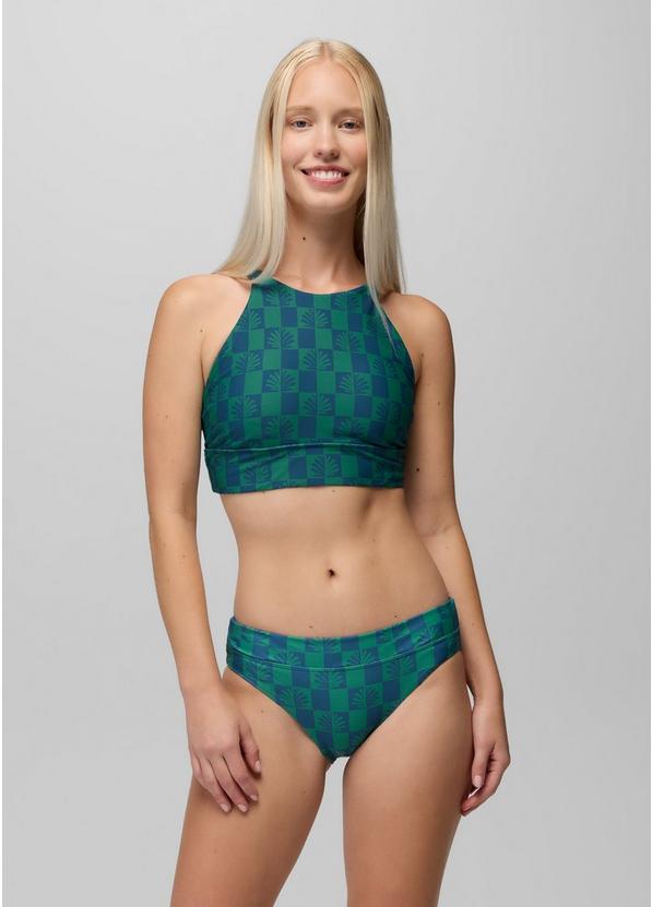 Summer Wave Swim Bottom, Color: Bluff Blue Checker, image 5