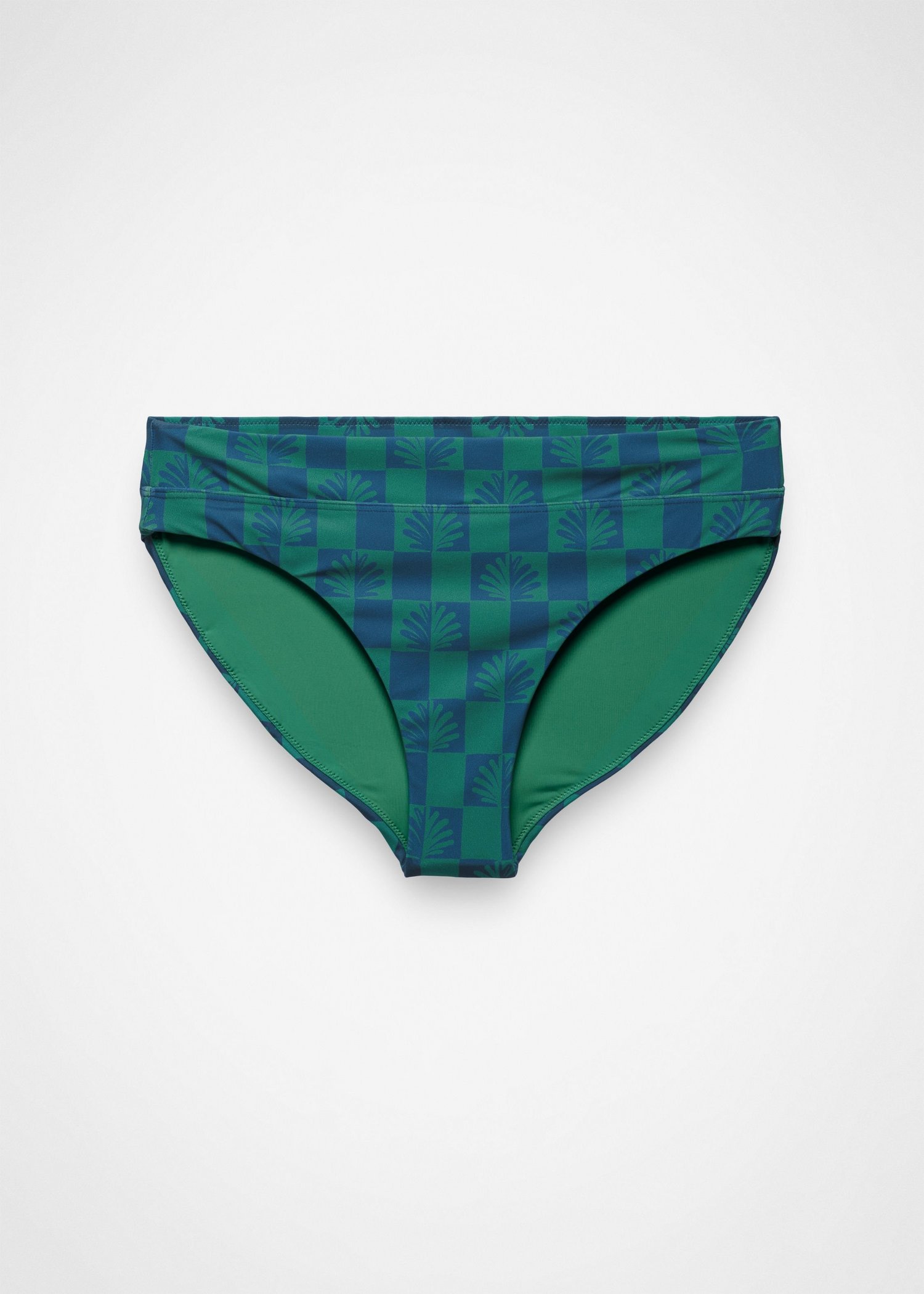 Womens prAna Summer Wave Swim Bottom - Bluff Blue Checker