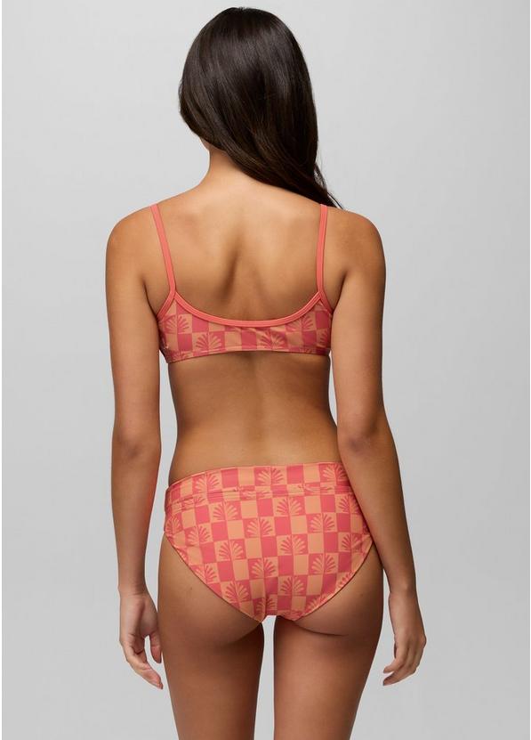 Summer Wave Swim Bottom, Color: Guava Pop Checker, image 4