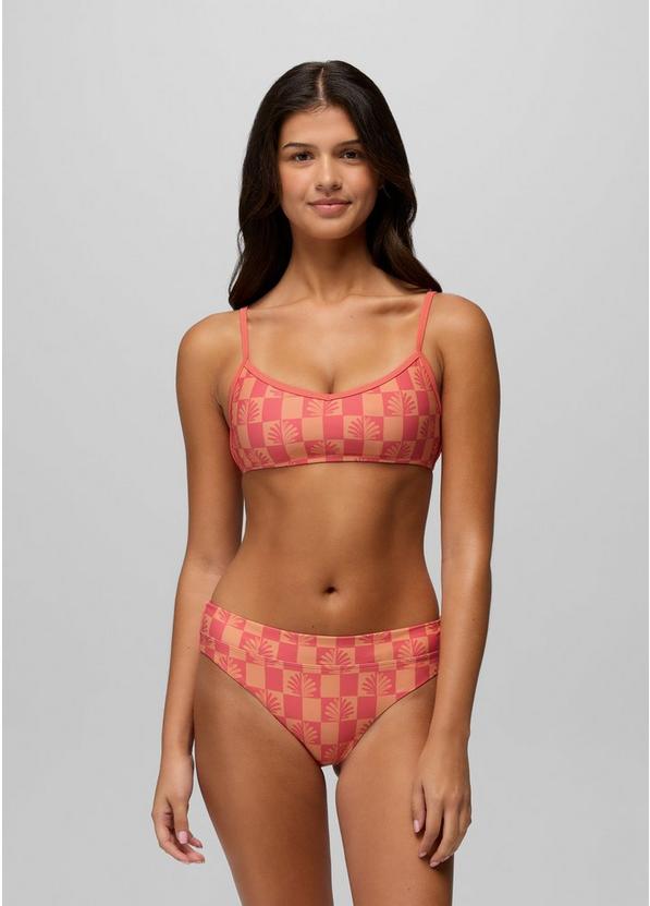 Summer Wave Swim Bottom, Color: Guava Pop Checker, image 5