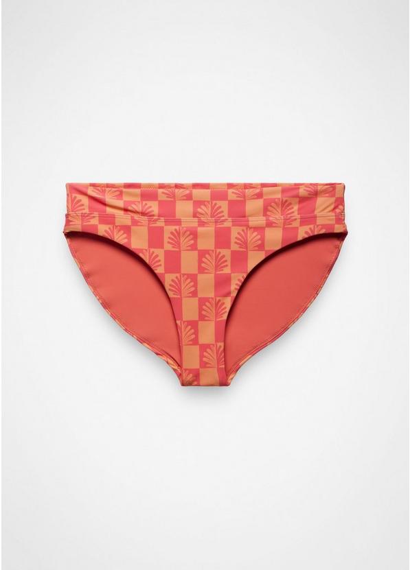 Summer Wave Swim Bottom, Color: Guava Pop Checker, image 1