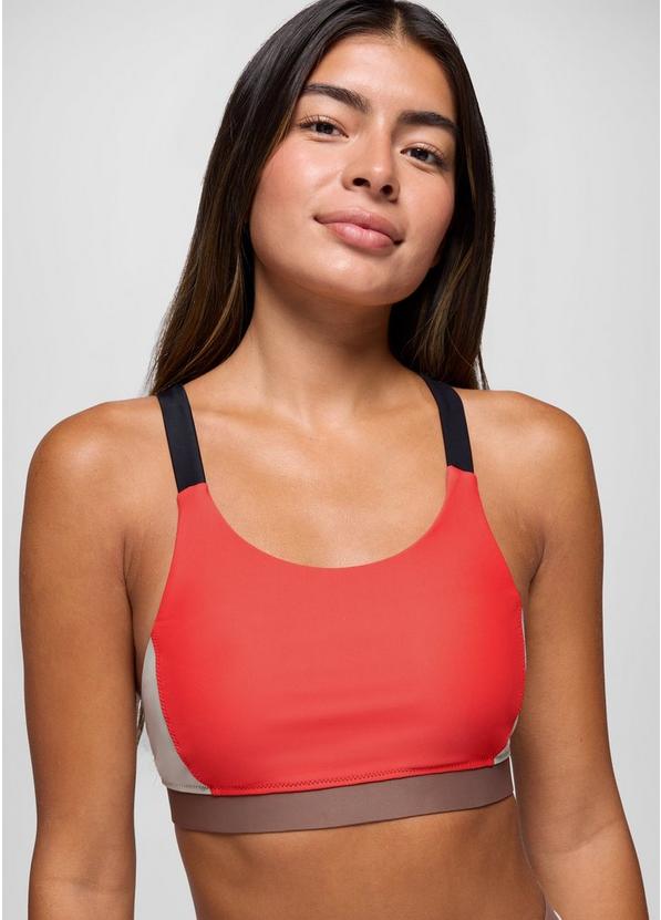 Baja Bound Sport Top, Color: Rose Fire Colorblock, image 4