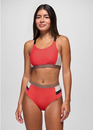 Baja Bound Sport Top, Color: Rose Fire Colorblock, image 2