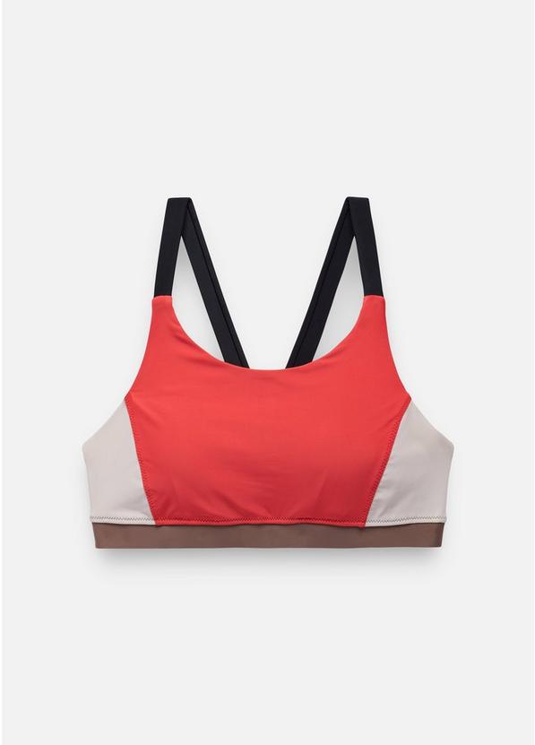 Baja Bound Sport Top, Color: Rose Fire Colorblock, image 1