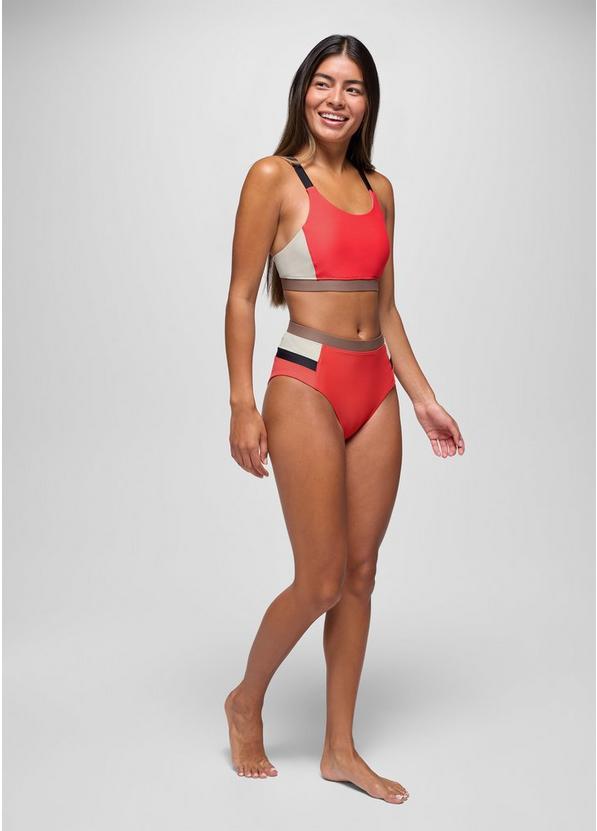 Baja Bound Sport Top, Color: Rose Fire Colorblock, image 7